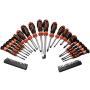 KSEIBI 153724 Heavy Duty Screwdriver Set 52 pcs Kit Phillips Flat Head Precision Magnetic Screw Drivers Bit Laptop, Phone, Bike, And Mechanic Repair Tool Set Job Professional Fix Hand Tools Sets