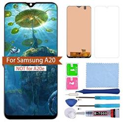 XR MARKET LCD Display Screen Replacement Compatible Samsung Galaxy A20 2019, Touch Digitizer Assembly Part for SM-A205F/DS A205FN/DS A205U A205W with Tools (Black)