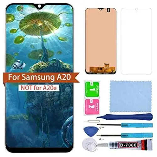 XR MARKET LCD Display Screen Replacement Compatible Samsung Galaxy A20 2019, Touch Digitizer Assembly Part for SM-A205F/DS A205FN/DS A205U A205W with Tools (Black) XR MARKET LCD Display Screen Replacement Compatible Samsung Galaxy A20 2019, Touch Digitizer Assembly Part for SM-A205F/DS A205FN/DS A205U A205W with Tools (Black)