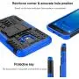 RioGree Phone Case for Samsung Galaxy J2 / Core / J2 Dash /J2 Pure Case, Heavy Duty Cell Phone Shockproof with Kickstand Cover Skin TPU, Blue RioGree Phone Case for Samsung Galaxy J2 / Core / J2 Dash /J2 Pure Case, Heavy Duty Cell Phone Shockproof with Kickstand Cover Skin TPU, Blue