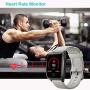 Willful Smart Watch for Men Women 2020 Version IP68 Waterproof, Fitness Tracker Heart Rate Monitor Sport Digital Watch, Smartwatch for Android Phones and iOS Phones Compatible iPhone Samsung (BK-Gray)