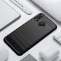 Samsung A20 case,Galaxy A20 Case,Galaxy A30 Case,MAIKEZI Soft TPU Slim Fashion Anti-Fingerprint Non-Slip Protective Phone Case Cover for Samsung Galaxy A20/A30(Black Brushed TPU)