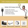 XINBAOHONG Selfie Ring Light with Cell Phone Holder Stand for Live Stream & Makeup,LED Camera Light with Lazy Bracket for Video/Photography, Desk Lamp for Bedroom, Office, Kitchen, Bathroom