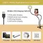 XINBAOHONG Selfie Ring Light with Cell Phone Holder Stand for Live Stream & Makeup,LED Camera Light with Lazy Bracket for Video/Photography, Desk Lamp for Bedroom, Office, Kitchen, Bathroom