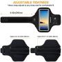 Galaxy Note 10+/ 9/8 Armband,RUNBACH Sweatproof Running Exercise Gym Cellphone Sportband Bag with Fingerprint Touch/Key Holder and Card Slot for Samsung Galaxy Note 10+/Note 9/Note 8 (Black)