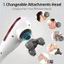 RENPHO Cordless Handheld Back Massager, Rechargeable Electric Deep Tissue Percussion Muscle Massager for Neck Shoulder Leg Foot Joint Pain Relief, Portable Vibrating Massager for Full Body Home Office RENPHO Cordless Handheld Back Massager, Rechargeable Electric Deep Tissue Percussion Muscle Massager for Neck Shoulder Leg Foot Joint Pain Relief, Portable Vibrating Massager for Full Body Home Office