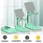 Sexeeg Portable Cell Phone Stand for Desk, Adjustable Foldable Tablet Mount Mobile Phone Holder for Desktop, Bed, Compatible with All Smartphones (Green) Sexeeg Portable Cell Phone Stand for Desk, Adjustable Foldable Tablet Mount Mobile Phone Holder for Desktop, Bed, Compatible with All Smartphones (Green)
