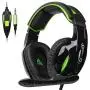SUPSOO G813 Xbox One, PS4 Gaming Headset 3.5mm wired Over-ear Noise Isolating Microphone Volume Control for Mac / PC/ Laptop / PS4/Xbox one -Black