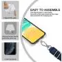 SS Lanyard, Cell Phone Lanyard Detachable Durable Neck Cord Lanyard Strap Universal Fit for Any Smartphones,ID Badges,Key Chain-Blue