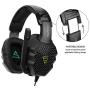 [Xbox One, PS4 Gaming Headset ]SUPSOO G811 Gaming Headset for New Xbox One, PS4 Controller,3.5mm Wired Over-ear Noise Isolating Microphone Volume Control for Mac/ PC/Laptop / PS4/Xbox One(Black&Green)