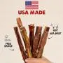 Downtown Pet Supply 6 and 12 inch American Bully Sticks for Dogs Made in USA - Odorless Dog Dental Chew Treats, High in Protein, Great Alternative to Rawhides