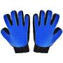 Hilltop Products 1 Pair - Dog, Cat, Pet Grooming Gloves - Easy Pet Hair Remover Mitts. Fiver Fingers Gloves Massage Tool