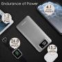 Uni-Yeap 11000mAh Battery Charger Power Bank with High Speed and Flashlight with LCD Screen Compatible for iPhone 11 Xs Xr X 8 7 6s 6 iPad Samsung Galaxy and All Smart Phone (Grey)