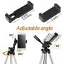 Tripod Mobile Phone Support Camera Tripod 40" Video Aluminum Light Weight Portable with Cell Phone Holder Travel Folding Size for Phone 11/Pro 7/8plus XR Xs Max