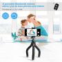 UBeesize Phone Tripod,Portable and Flexible Tripod with Wireless Remote and Universal Clip, Compatible with iPhone/Android/Camera GoPro,iPhone Tripod for Live Streaming Tiktok YouTube Video Recording