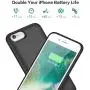 Battery Case for iPhone 6Plus/6s Plus/7Plus /8Plus, Upgraded 8500mAh Portable Charging Case Extended Battery Pack for iPhone 6s Plus/6 Plus/7 Plus /8 Plus Rechargeable Charger Case(5.5 inch)- Black Battery Case for iPhone 6Plus/6s Plus/7Plus /8Plus, Upgraded 8500mAh Portable Charging Case Extended Battery Pack for iPhone 6s Plus/6 Plus/7 Plus /8 Plus Rechargeable Charger Case(5.5 inch)- Black