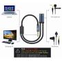 MillSO Headset Splitter for 2 TRRS Headphones or Mics - 3.5mm Jack Adapter TRRS 4-Pole Splitter Male to 2 Dual Female Adapter Compatible for 2 Headphones or Microphones to Connect Mobile Phone, Laptop