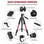 Joilcan 66” Lightweight Camera/Phone Tripod, Aluminum Travel Portable SLR Camera Tripod with Mobile Phone Mount and 2 Quick Release Plate&Carrying Case (Red) Joilcan 66” Lightweight Camera/Phone Tripod, Aluminum Travel Portable SLR Camera Tripod with Mobile Phone Mount and 2 Quick Release Plate&Carrying Case (Red)