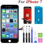 QTlier iPhone 7 Screen Replacement,LCD Display and Touch Screen Digitizer Replacement Frame Assembly with Repair Tool Kit(Black, 4.7Inch, for iPhone 7)