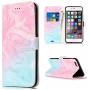 iPhone 6S Wallet Case,iPhone 6S Case,6S Case,iPhone 6 Case,JanCalm Pattern Premium PU Leather [Card/Cash Slots] Stand Flip Cover for iPhone 6/6S (4.7 inch) + Crystal Pen (Pink/Sky Blue)