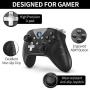 IFYOO X208 2.4G Wireless and Wired Gaming Controller USB Gamepad Joystick for Computer & Laptop (Windows 10/8/7/XP, Steam), Android and PS3 -Black&Silver