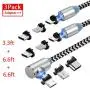 UGI Magnetic Charger Cable 3 in 1 Charging Cable Nylon Braided LED Lighting Cord Compatible with Android,Micro USB,Type C/USB C,i- OS Smartphone Devices (6.6ft L-Shape+3.3ft/6.6ft Straight,3 Pack) UGI Magnetic Charger Cable 3 in 1 Charging Cable Nylon Braided LED Lighting Cord Compatible with Android,Micro USB,Type C/USB C,i- OS Smartphone Devices (6.6ft L-Shape+3.3ft/6.6ft Straight,3 Pack)
