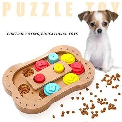 None Brand Dog Puzzle Toy - Dog Smart Beginner - Stimulating Interactive Treat Dispensing Game Toy Box for Puppy Dogs, Advanced Slow Feeder to Improved Dogs IQ