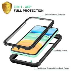 OTBBA iPhone 11 Case, Full-Body with Built-in Screen Protector Heavy Drop Protection Shock Absorption Cover Case Designed for iPhone 11 - 6.1 inch