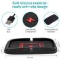 JE Wireless Charger car Charging pad, 15W Fast QI auto Wireless Charger pad Compatible iPhone11/11Pro Max/Xs/XR/X/8/8 Plus,Galaxy Serie, Tesla Model 3 and All QI-Enabled Phones