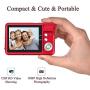 ATian 2.7" LCD HD Digital Camera Amazing Rechargeable Camera 8X Zoom Digital Camera Kids Student Camera Compact Mini Digital Camera Pocket Cameras for Kid/Seniors/Student (Red)