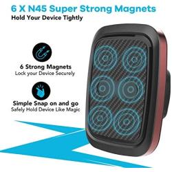Magnetic Car Phone Mount with Adjustable Arm Universal Dashboard Windshield Cell Phone Holder for Car Dash Strong Gel Suction Compatible with iPhone 11 11pro Xs XS Max XR 8 7, Samsung S10 S9 S8 S7