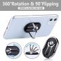 YODSAN 3 in 1 Function, Air Vent Car Phone Mount+Phone Kickstand+Phone Ring, Universal Cell Phone Holder Stand, Car Mount for iPhone,Car Bracket 360 Degree Rotation