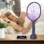 VANELC Bug Zapper, Mosquito Killer, USB Rechargeable Electric Fly Swatter Racket Zap for Home, Outdoor, Pest Insects Control, Safe to Touch with 3-Layer Safety Mesh(1 Pack) VANELC Bug Zapper, Mosquito Killer, USB Rechargeable Electric Fly Swatter Racket Zap for Home, Outdoor, Pest Insects Control, Safe to Touch with 3-Layer Safety Mesh(1 Pack)