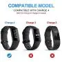 CAVN Charger Dock Compatible with Fitbit Charge 4 / Charge 4 SE, Aluminum Charger Dock Replacement Charging Stand Station Cradle Base with USB Cable for Charge 4 Smart Watch (Black)