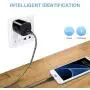 Charging Plug Adapter, Fast Charging Micro USB Cable Android Compatible for Samsung Galaxy S7 S6 J8 J7 J6 J5 J4 J3,Note 5 4 3,LG K7 K8 K20 Aristo 2 3 4+,LG Stylo 2 3 2V,Moto E5 E6 E4 E3 G5,Kindle Fire
