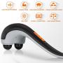 Hangsun Handheld Neck Back Massager MG400 Deep Tissue Percussion Massage for Shoulder, Leg, Foot, Muscles, Electric Double Head Full Body Massagers