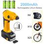 CARYWON Portable Air Compressor Pump Cordless Tire Inflator with Digital Display and LED Lights ,Built-in Power Bank Perfect for Car Bicycle Air Mattresses Airboat Airbed Basketballs