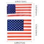 LUFF 4 Pack American Flag Glasses Pouch and Glasses Cloth USA Microfiber Soft Storage Bag