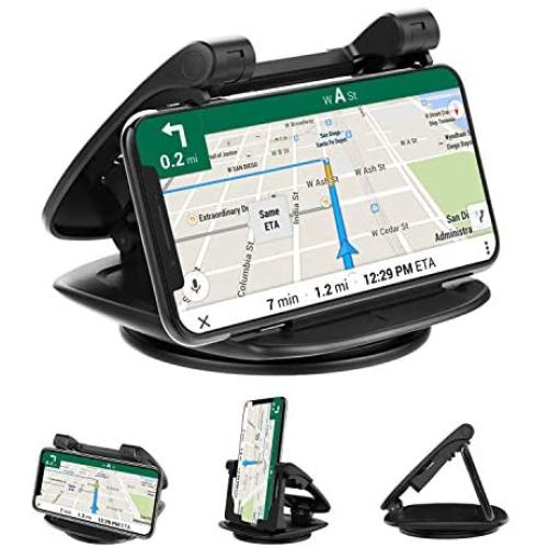 Cell Phone Holder for Car Dashboard, iVoler 360° Rotate Strong Sticky Gel Premium 3M Dashboard Phone Mount Cradle Compatible iPhone 11 Pro XS Max XR X 6 7 8 Plus Samsung Galaxy Note 9 S8 S9 Pixel GPS
