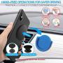 Phone Grip for Socket Holder, pop-tech 2 Pack Silicone Car Phone Mount Adhesive for Collapsible Grip & Stand with 3M Adhesive Replacement for Car Dashboard, Desk, Wall, Home, Office and More Blue
