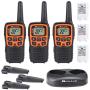Midland - X-TALKER T51VP3, 22 Channel FRS Two-Way Radio - Extended Range, 38 Privacy Codes, NOAA Weather Alert (3 Pack) (Black/Orange)