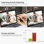 Webcam Streaming 1080P Full HD with Dual Microphone and Ring Light, Aoboco USB Pro Web Camera Stream for Mac Windows Laptop Twitch Xbox One Skype YouTube OBS Xsplit