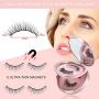 Magnetic Eyelashes with Eyeliner Kit, YAVE 2 Pairs Magnetic Lashes Kit with Mirror and Applicator Tool, Waterproof Magnetic Eyeliner, Easy to Use, Long Lasting and Reusable