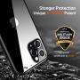 TORRAS Diamonds Clear iPhone 11 Pro Case, [10X Anti-Yellowing] [Shock Absorption] Thin Slim Fit Shockproof Hard PC Back & Soft TPU Bumper Phone Cover Designed for iPhone 11 Pro Cases, Matte Black