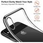 TORRAS Crystal Clear iPhone Xs Max Case, [Anti-Yellowing] Soft Silicone Shockproof TPU Slim Thin Protective Phone Cover Case for iPhone Xs Max 6.5 inch - Black