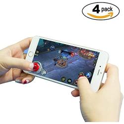 [4 Pack] Mobile Joystick Video Game Controller Touch Screen Joypad for Smartphone Tablet