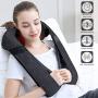 Back Massager, Shiatsu Back Neck Massager with Heat, Electric Shoulder Massager, Kneading Massage Pillow for Neck, Back, Shoulder, Foot, Leg, Muscle Pain Relief, Home,Office,Car Use - Christmas Gifts