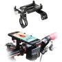 GUB Bike Phone Mount Holder,Bicycle Handlebar Phone Holder Mount Universal Adjustable Rotating Cradle Clamp for Mountain Bike Motorcycle,Fits for iPhone,Samsung Galaxy Android Phones (Black 88)