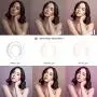 Selfie Ring Light, Rechargeable Cell Phone Ring Light 3 Tones Selfie Fill Light with 40 LED Beads Makeup Light Ring for Selfie, Photography, Livestream Selfie Ring Light, Rechargeable Cell Phone Ring Light 3 Tones Selfie Fill Light with 40 LED Beads Makeup Light Ring for Selfie, Photography, Livestream