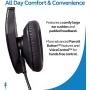 BlueParrott B450-XT Noise Canceling Bluetooth Headset with Push-to-Talk Button for Android and iOS Bundle with Blucoil Headphones Carrying Case, and Replacement Ear Pads